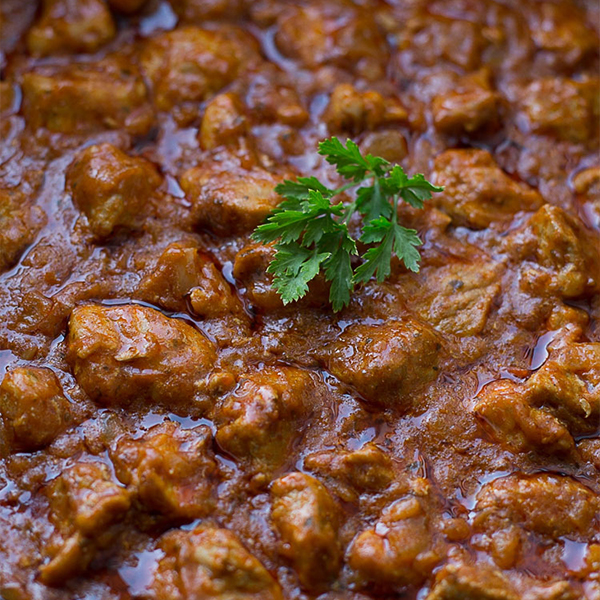 Solomillo al tikka masala